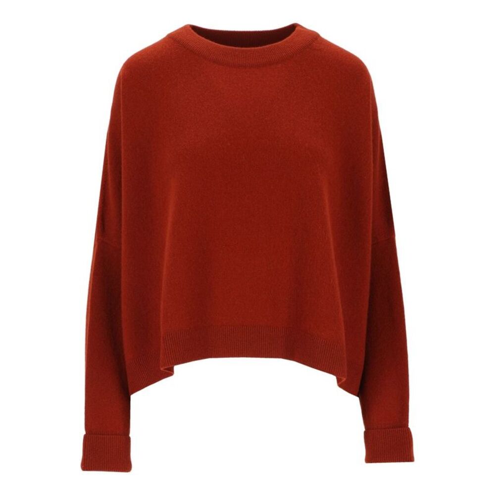 Dusan Women Cropped Crewneck Sweater